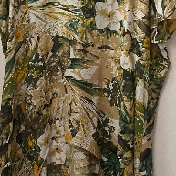 Ashley Stewart Boho tropical Hi-Low top Size 22/24 - Picture 3 of 8